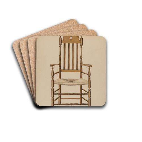 Armchair by Nicholas Gorid Drink Coasters - set of 4