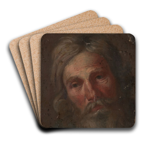 Study of an old man's head by Szymon Czechowicz Art Drink Coaster set