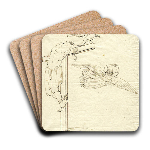Gekruisigde op Golgotha by David Humbert de Superville Art Drink Coaster set Gekruisigde op Golgotha by David Humbert de Superville Art Drink Coaster set