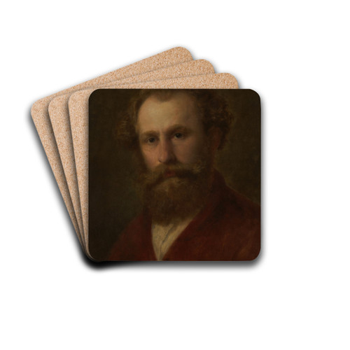 Self-Portrait by Aleksander Kotsis Drink Coasters - set of 4