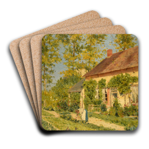 Soleil d'octobre by mile Barau Art Drink Coaster set