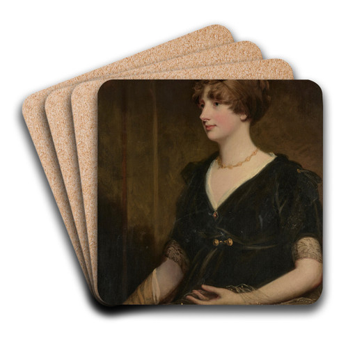 Portrait of Lady Jane Perceval, ne Wilson (1769-1844) by John Hoppner Art Drink Coaster set