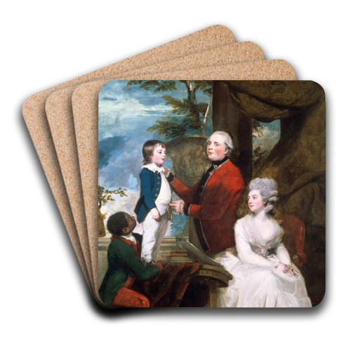 The Temple Family by Sir Joshua Reynolds Art Drink Coaster set