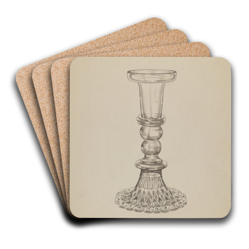 Candlestick by John Dana Art Drink Coaster set