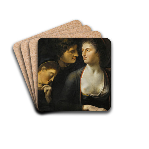 Lysander With Helena And Hermia, FromA Midsummer NightS Dream by Henry Fuseli Drink Coasters - set of 4