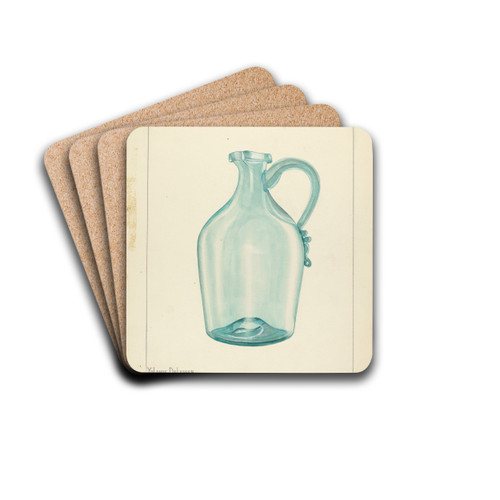Jug by Yolande Delasser Drink Coasters - set of 4 Jug by Yolande Delasser Drink Coasters - set of 4