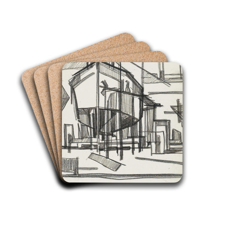Schip op een werfhelling by Reijer Stolk Drink Coasters - set of 4