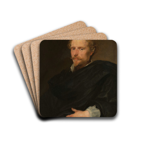 Portrait of a Man by Anthony van Dyck Drink Coasters - set of 4