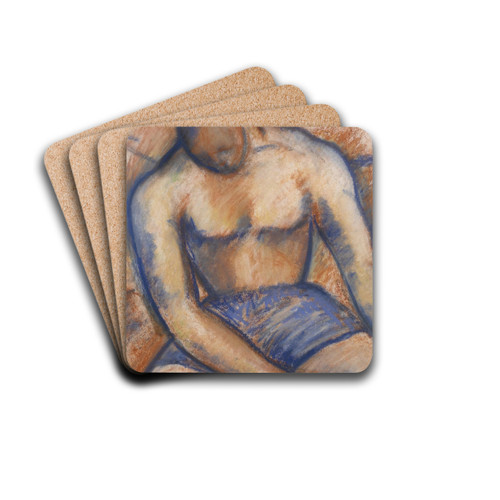 seated boxer by Mark Gertler Drink Coasters - set of 4 seated boxer by Mark Gertler Drink Coasters - set of 4