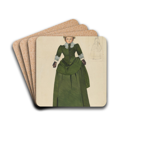 Doll by Grace Halpin Drink Coasters - set of 4