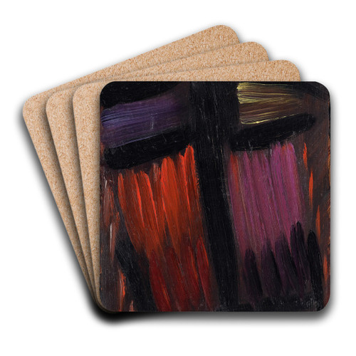 Meditation by Alexej von Jawlensky Art Drink Coaster set