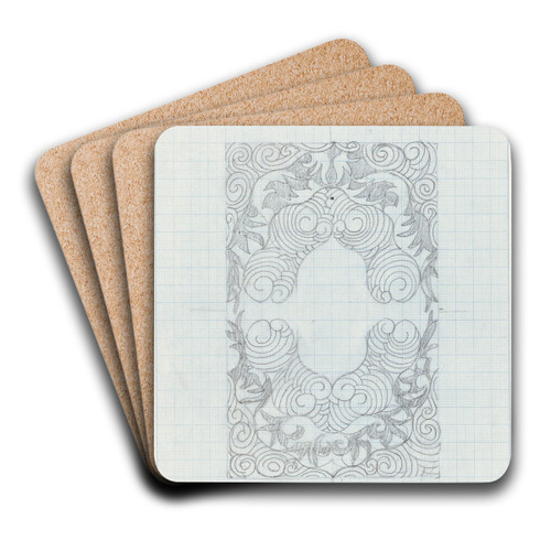 Decoratief ontwerp by Carel Adolph Lion Cachet Art Drink Coaster set