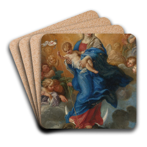 Virgin Of The Immaculate Conception by Carlo Maratti Art Drink Coaster set