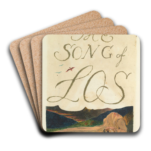The song of Los. Lambeth Pl.2 by William Blake Art Drink Coaster set