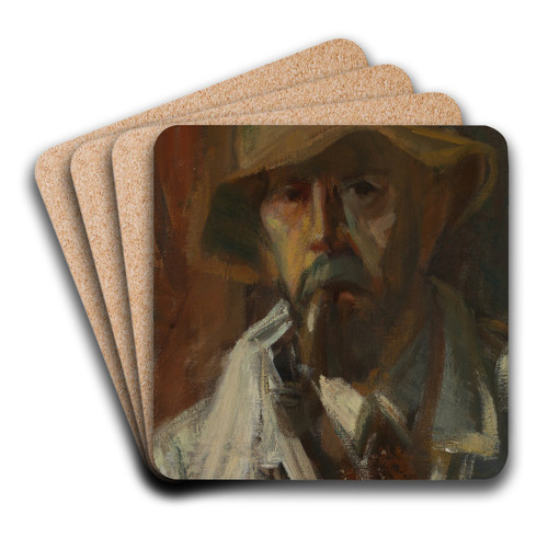 Selbstbildnis by Ernst Benedikt Noether Art Drink Coaster set