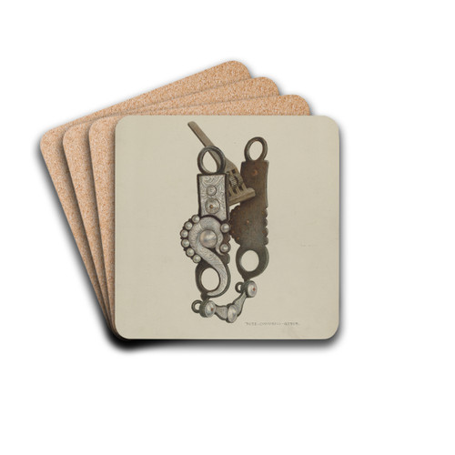 Bit by Rose Campbell-Gerke Drink Coasters - set of 4 Bit by Rose Campbell-Gerke Drink Coasters - set of 4