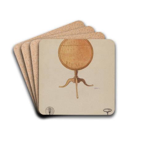 Crow's Nest Tilt Top Table by Herbert Marsh Drink Coasters - set of 4