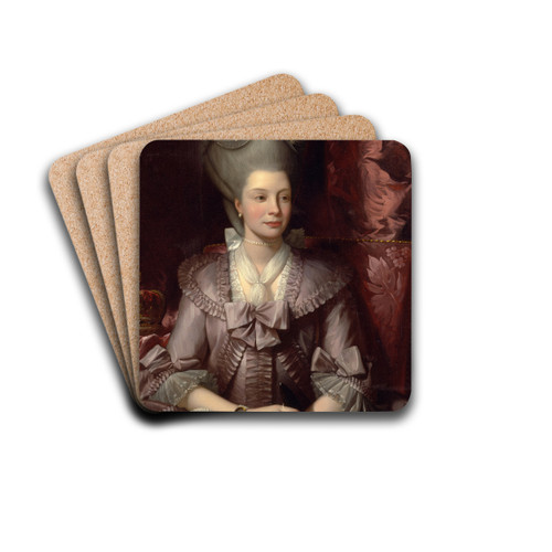 Queen Charlotte by Benjamin West Drink Coasters - set of 4