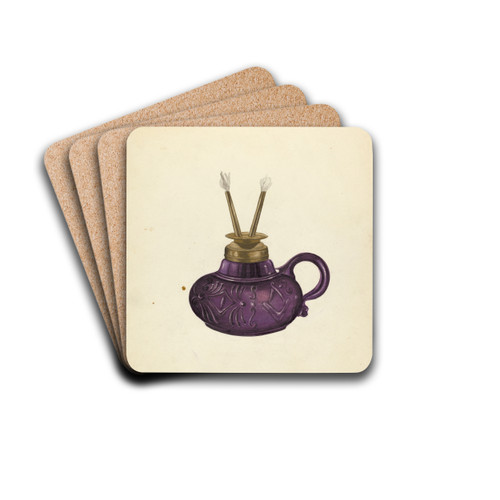 Lamp by John Fisk Drink Coasters - set of 4