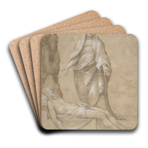 Pieta by After Raphael Art Drink Coaster set