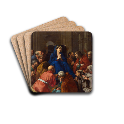 The Dormition of the Virgin by Carlo Saraceni Drink Coasters - set of 4