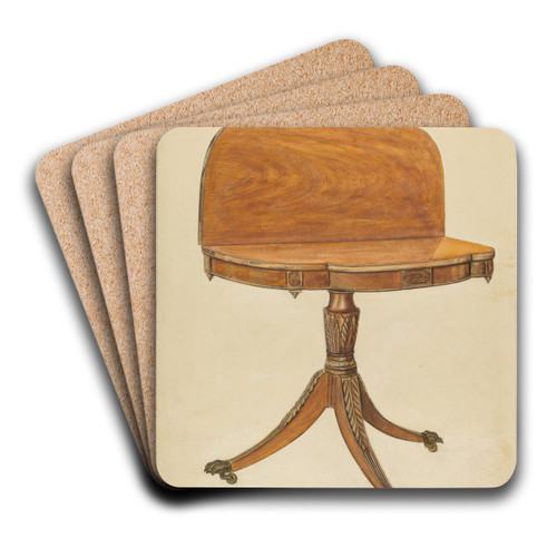 Card Table by Nicholas Gorid Art Drink Coaster set