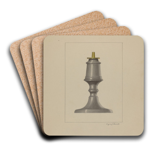Lamp by Eugene Barrell Art Drink Coaster set