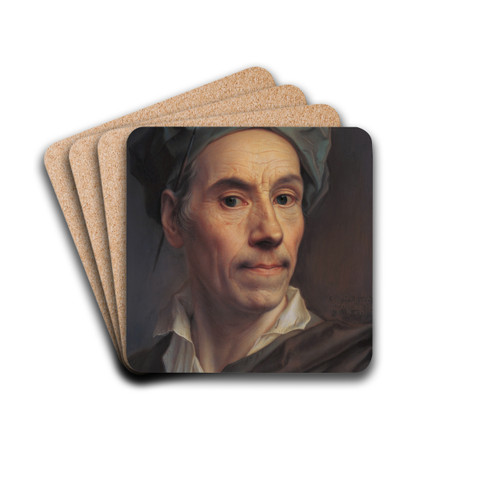 Self-Portrait by Christian Seybold Drink Coasters - set of 4