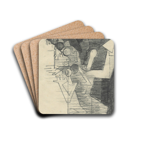 Au casino (Dessins pour Aurlia) by Louis Marcoussis Drink Coasters - set of 4