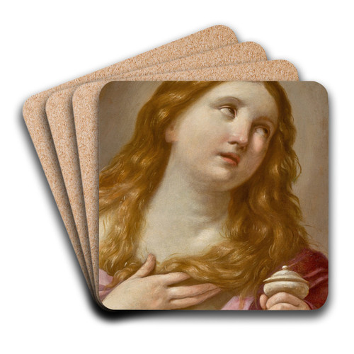 Mary Magdalene by Circle of Guido Reni Art Drink Coaster set