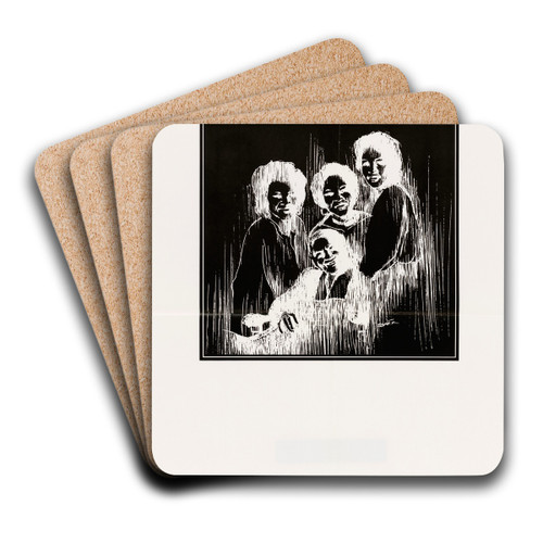 The Staple Singers by U.S. Information Agency Art Drink Coaster set