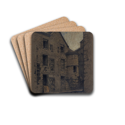 Derrire de l'htel de Sens by Ferdinand Boberg Drink Coasters - set of 4