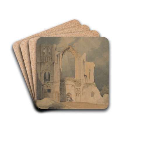 Castle Acre Priory by John Thirtle Drink Coasters - set of 4