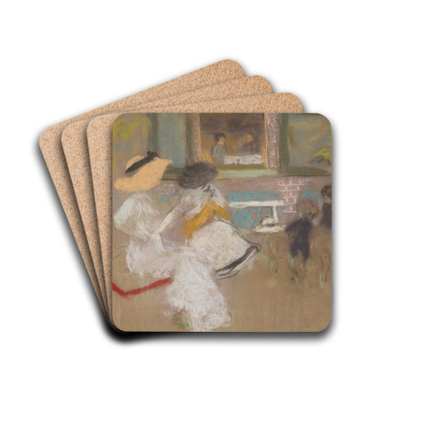 Devant Les Pavillons by douard Vuillard Drink Coasters - set of 4