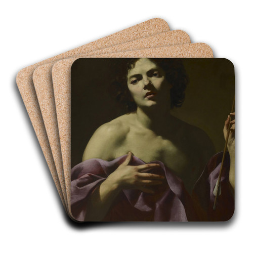 Saint Sebastian by Simon Vouet Art Drink Coaster set Saint Sebastian by Simon Vouet Art Drink Coaster set