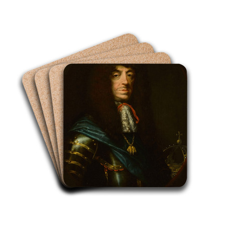 Portrait of king John II Casimir (16091672) by Daniel Schultz Drink Coasters - set of 4