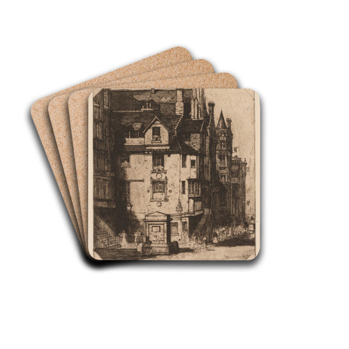 John Knox's House by David Young Cameron Drink Coasters - set of 4