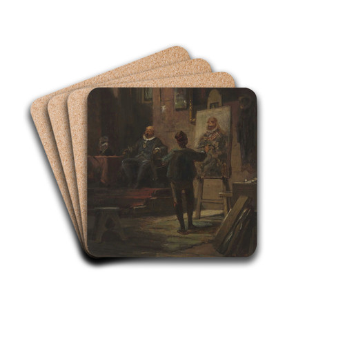Der Maler by Carl Spitzweg Drink Coasters - set of 4
