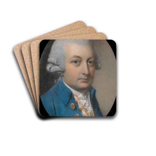 Portrait of a Gentleman by George Engleheart Drink Coasters - set of 4