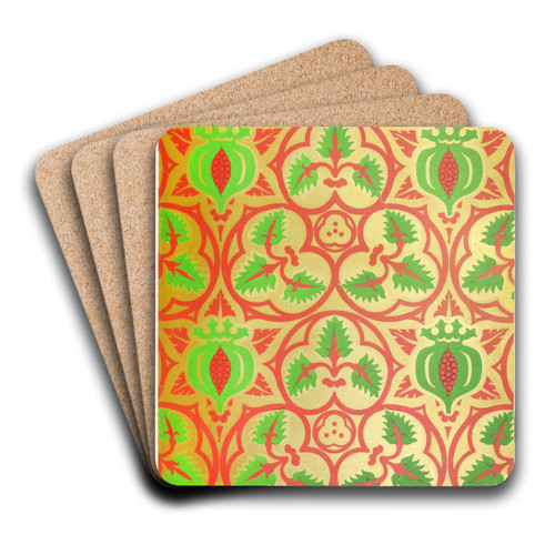 Patterns for Diapering 6 by Augustus Pugin Art Drink Coaster set