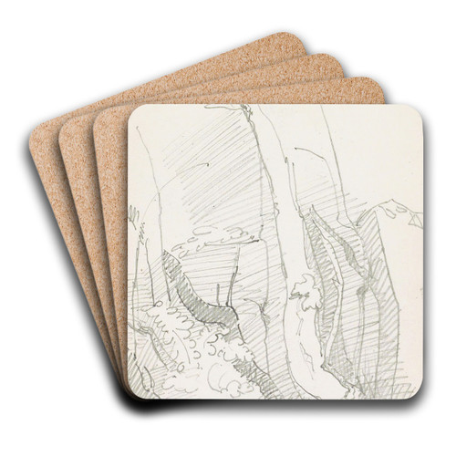 Boomstammen by Reijer Stolk Art Drink Coaster set Boomstammen by Reijer Stolk Art Drink Coaster set