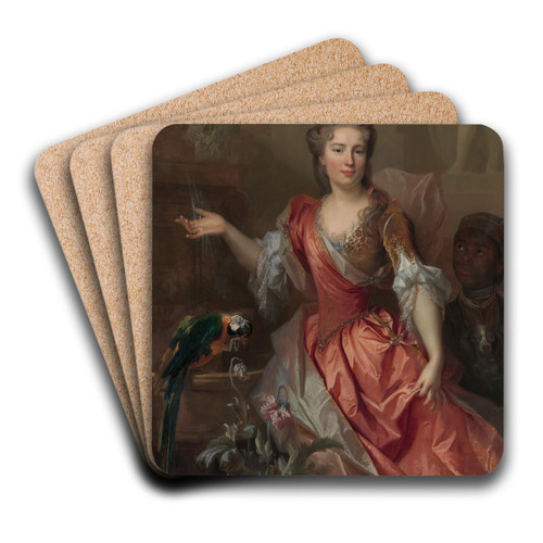 Portrait of a Woman by Nicolas de Largillire Art Drink Coaster set
