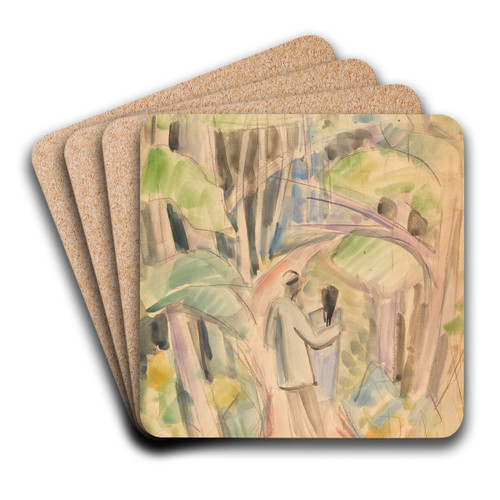 Spaziergnger by Dorothea Maetzel-Johannsen Art Drink Coaster set