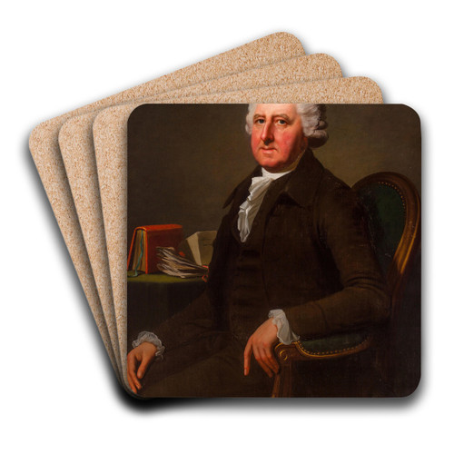 A portrait of a gentleman by Jean Laurent Mosnier Art Drink Coaster set A portrait of a gentleman by Jean Laurent Mosnier Art Drink Coaster set