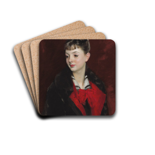 Mademoiselle Suzanne Poirson by John Singer Sargent Drink Coasters - set of 4