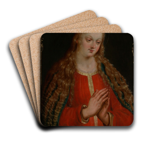 Maria der Verkndung by Jacques Bellange Art Drink Coaster set