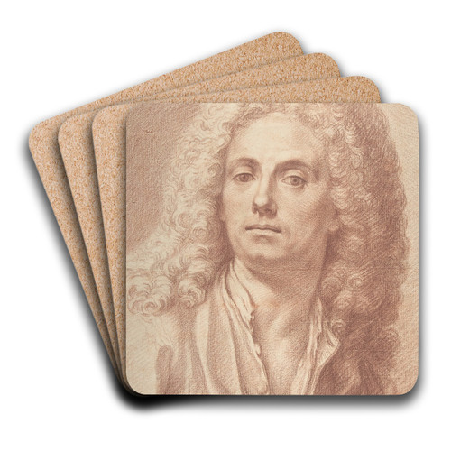 Portrait of a Man by Benedetto Luti Art Drink Coaster set