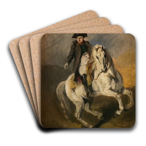 Napoleon on a Grey Horse by Piotr Michaowski Art Drink Coaster set Napoleon on a Grey Horse by Piotr Michaowski Art Drink Coaster set