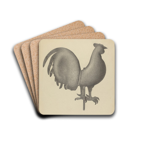 Weather Vane by Rollington Campbell Drink Coasters - set of 4 Weather Vane by Rollington Campbell Drink Coasters - set of 4