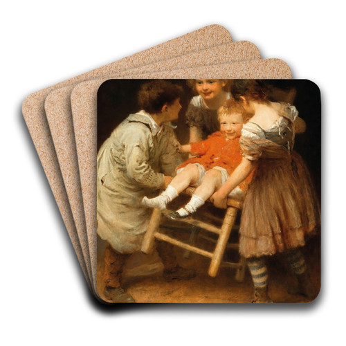 A Ride by John Morgan Art Drink Coaster set